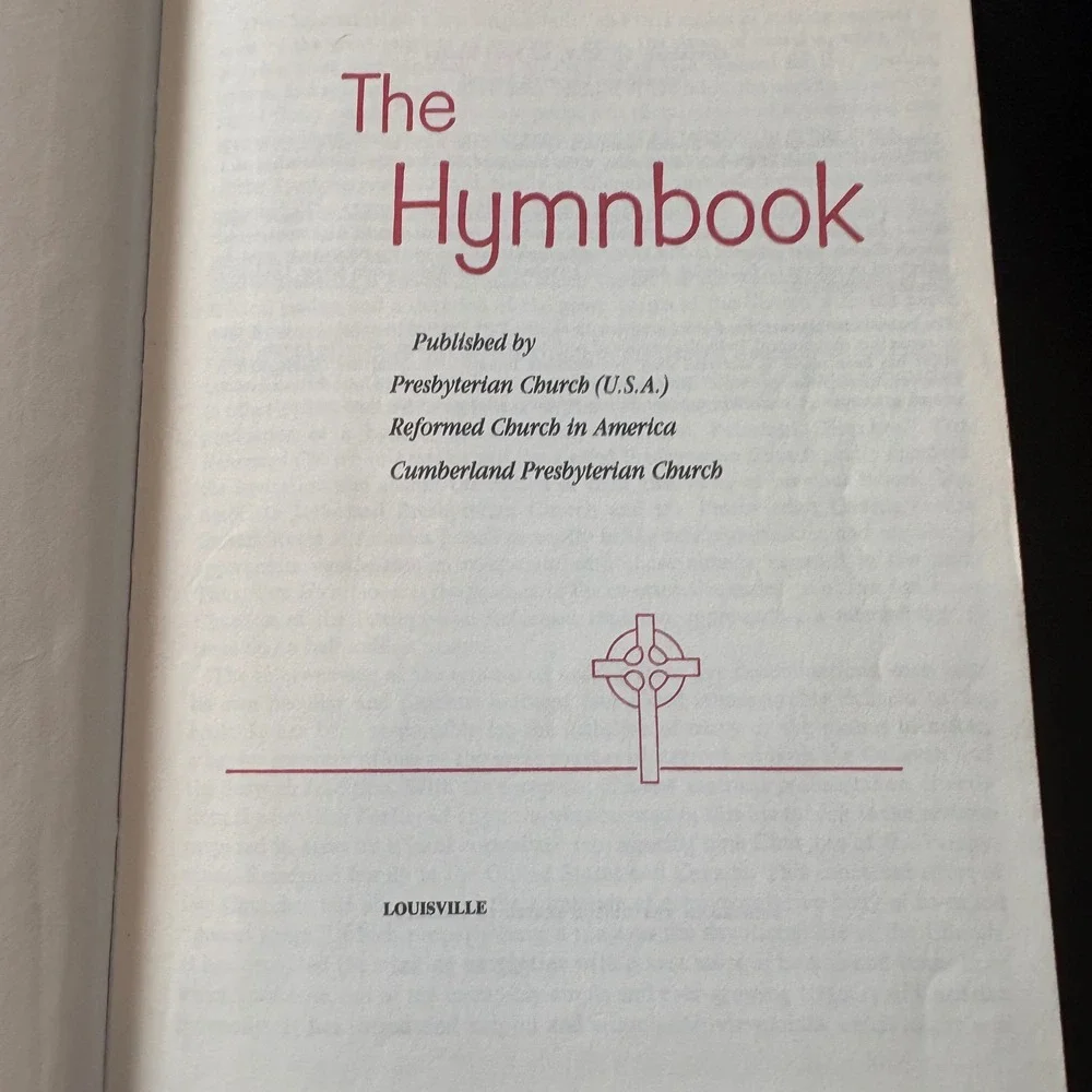 Presbyterian Church The Hymnbook  Hardcover Red Religious Music Worship